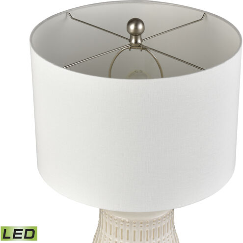 Dorin 25.5 inch 9.00 watt White Glazed Table Lamp Portable Light