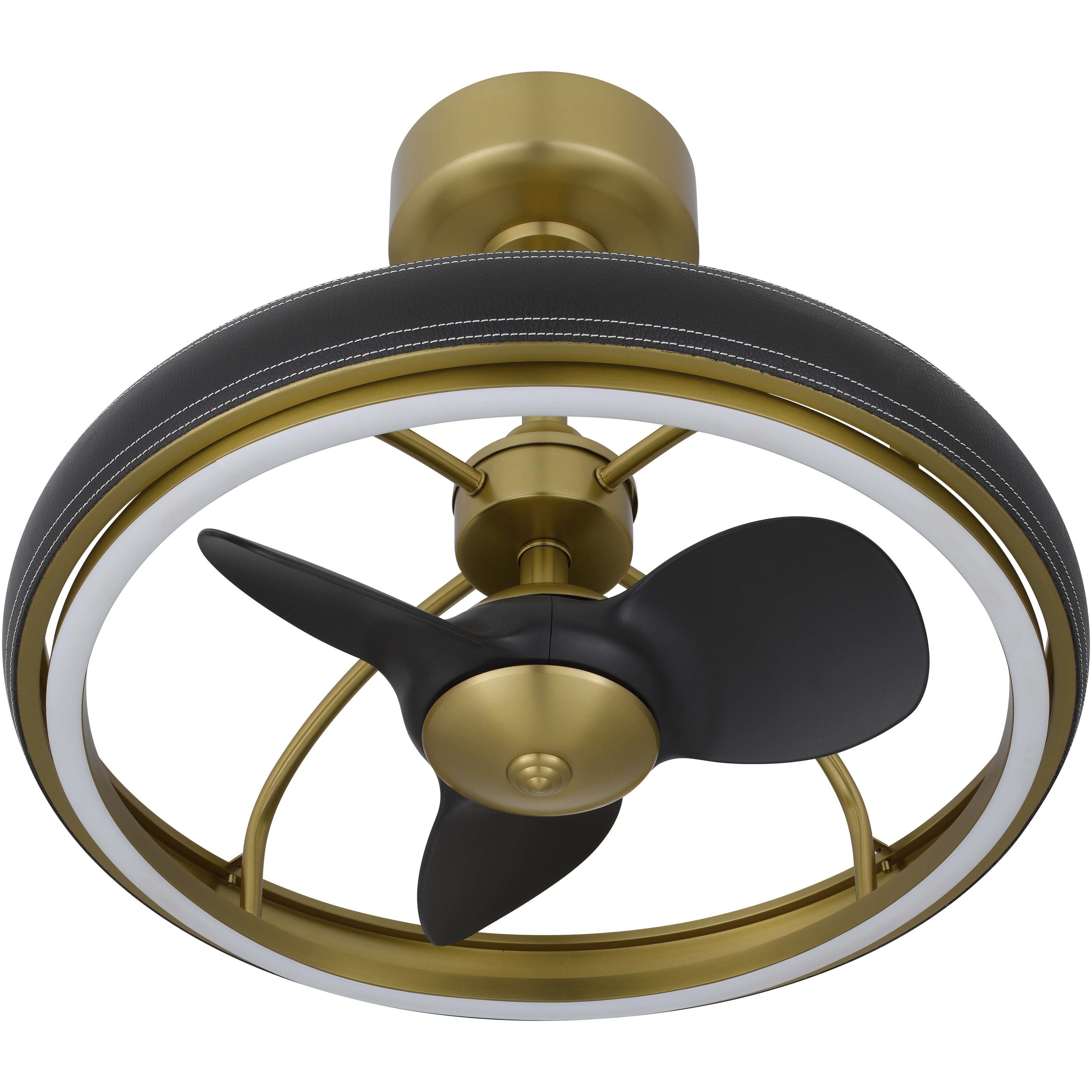 Arroyo Antique Brass and Black Ceiling Fan Extension Rod