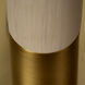 Morgana 32.5 inch Natural Wood and Antique Brass Table Lamp Portable Light