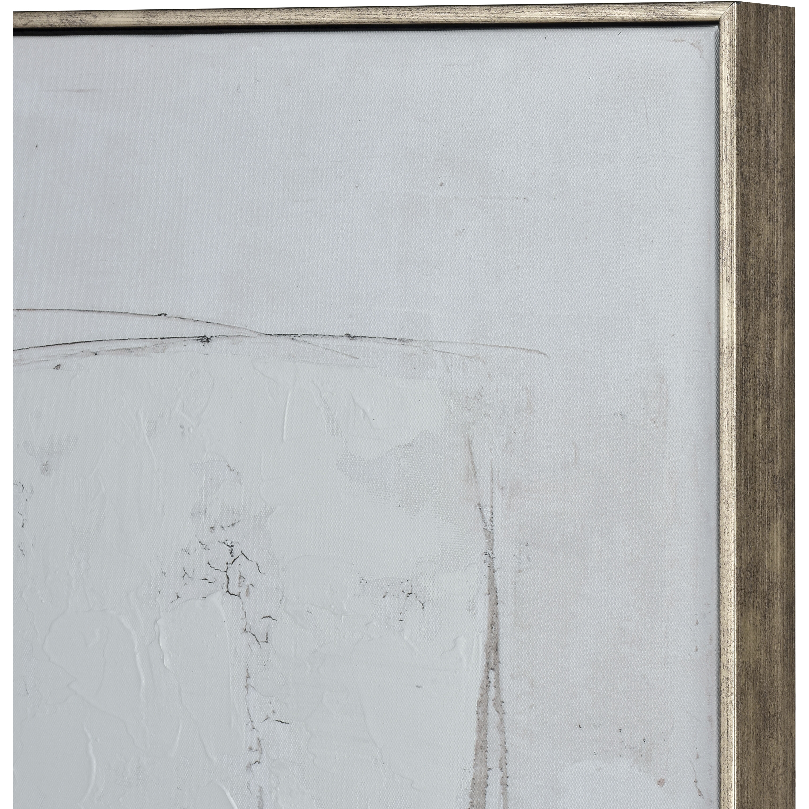 Burgess I Off White with Black and Antique Gold Framed Wall Art, Abstract