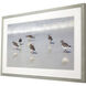 Animals White and Blue and Brown Framed Art