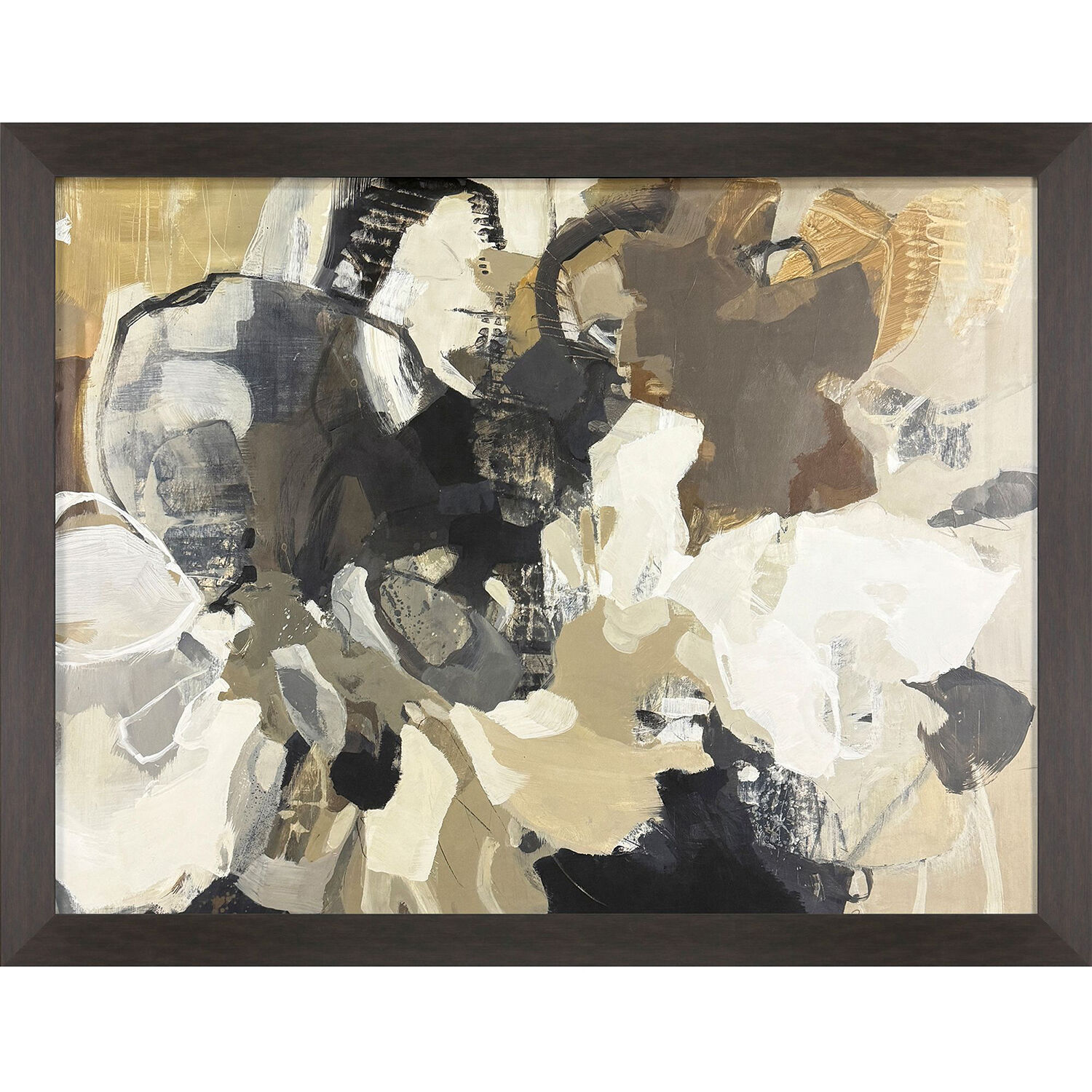 Awaken White and Black and Gray and Neutral Framed Art