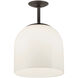 Willa LED 12 inch Black Oxide Pendant Ceiling Light, Semi-flush Mount