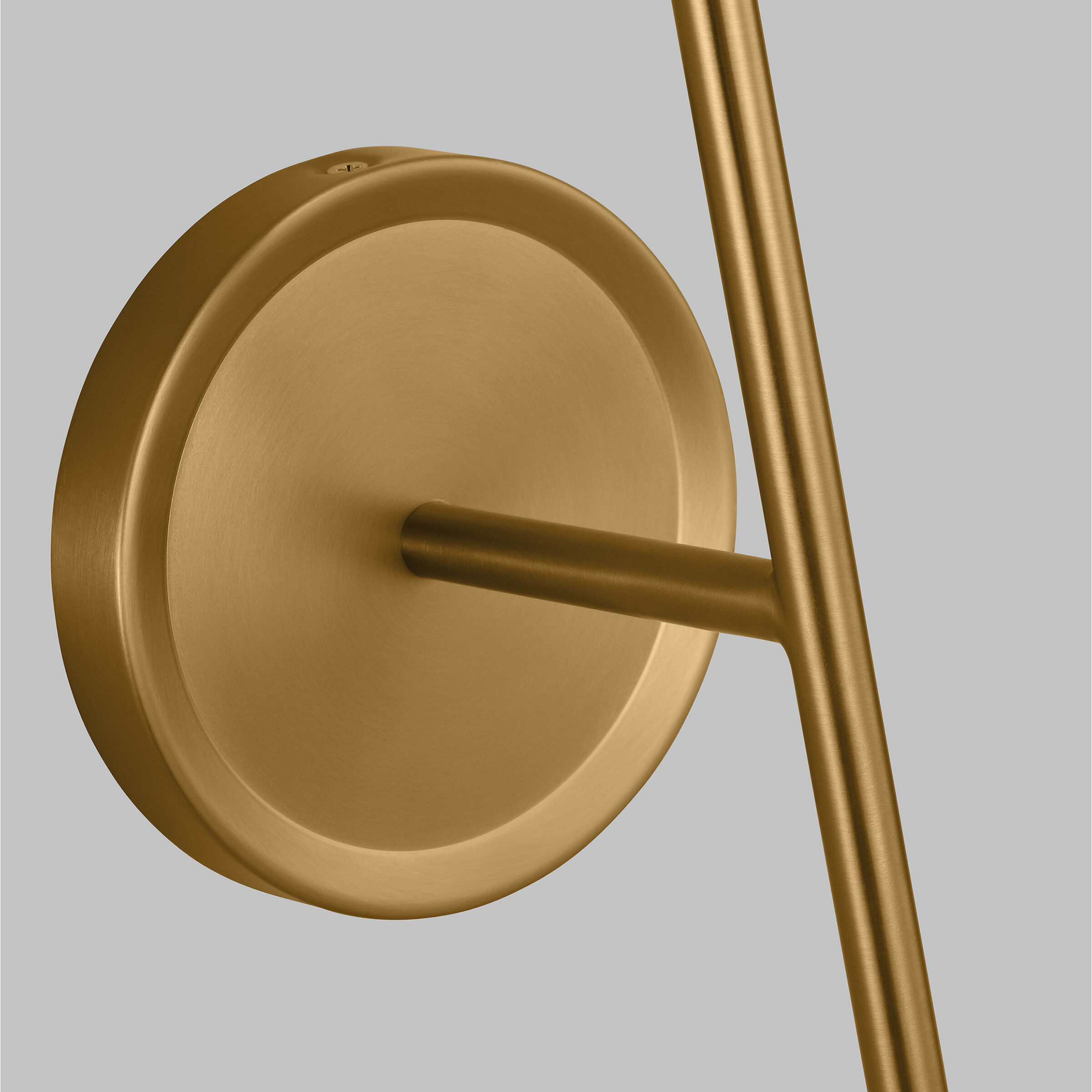 AERIN Cosmo Bath Vanity Wall Sconce Wall Light in Matte White / Burnished Brass