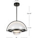 Bowery Pendant Ceiling Light in Urban Bronze