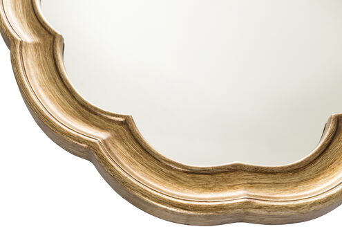 Milburn 40 X 30 inch Gold Mirror, Oval