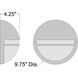 Clifton LED 9.75 inch White Outdoor Bulkhead