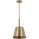 Alexis 1 Light 11 inch Burnished Brass and Gold Pendant Ceiling Light