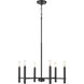 Skyva 6 Light 24.25 inch Matte Black Chandelier Ceiling Light