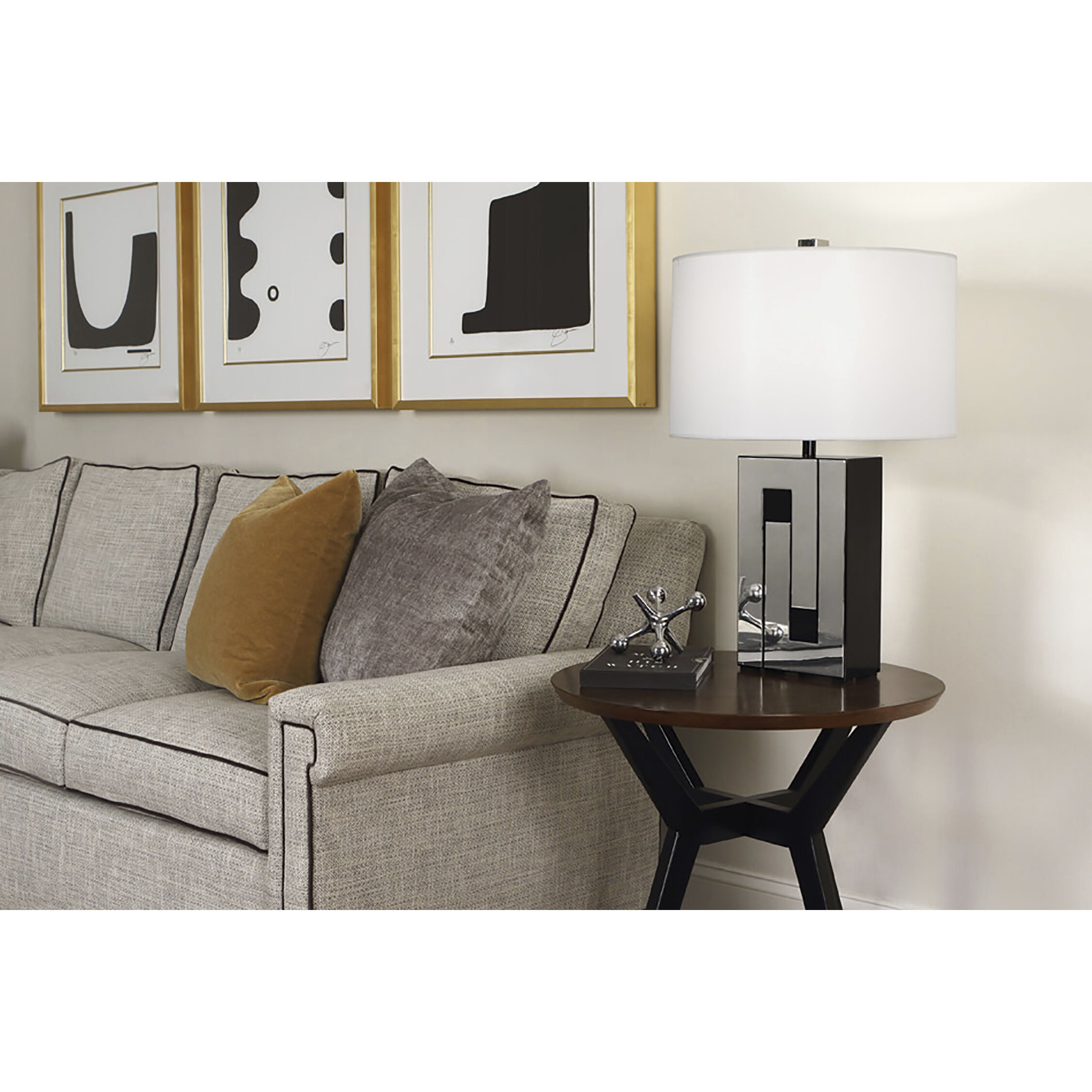 Blox 28.25 inch 150 watt Black Table Lamp Portable Light