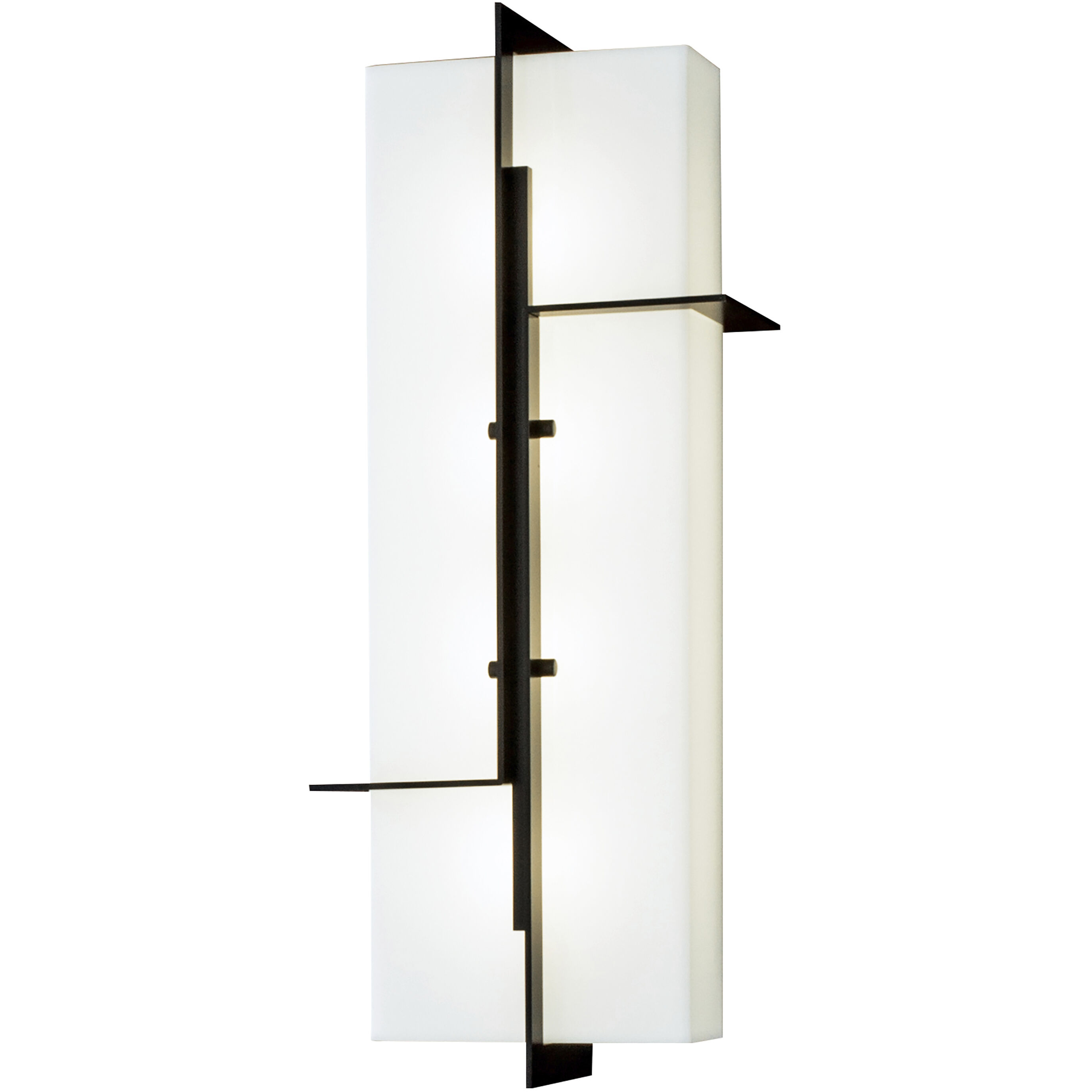 Matrix LED 18 inch Matte Black Outdoor Wall Sconce