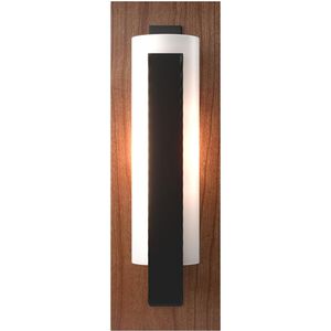 Hubbardton Forge Forged Vertical Bar 1 Light 5 inch Black ADA Sconce Wall Light in Black/Cherry 217186-1004 - Open Box