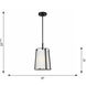 Drew & Jonathan Cortes 1 Light 10 inch Midnight Black Hanging Shade Ceiling Light, Medium