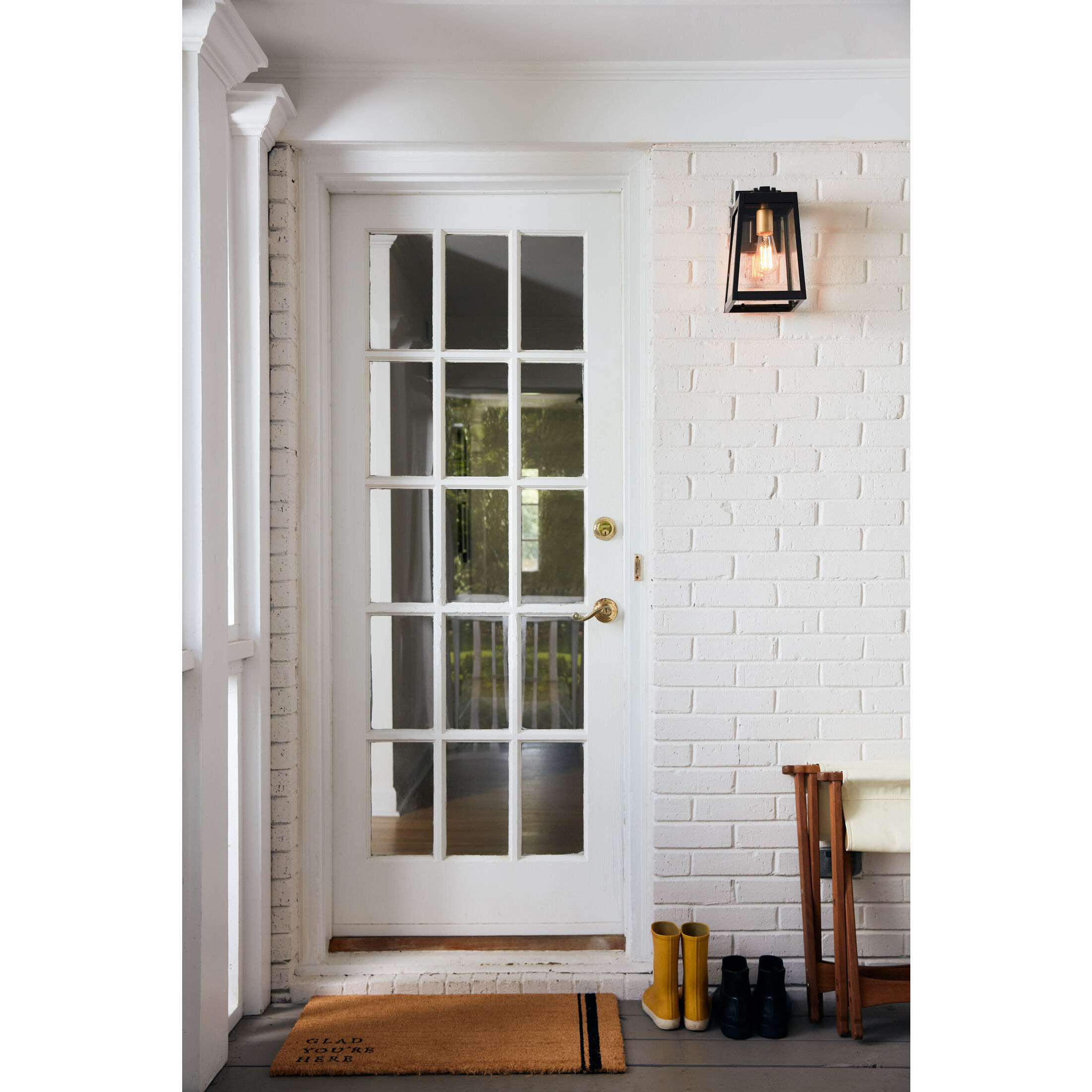 Amberly Grove 1 Light 12 inch Western Bronze Outdoor Wall Lantern