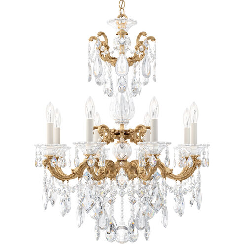 La Scala 8 Light 25 inch Florentine Bronze Chandelier Ceiling Light in Heritage, Florentine Bronze Cast