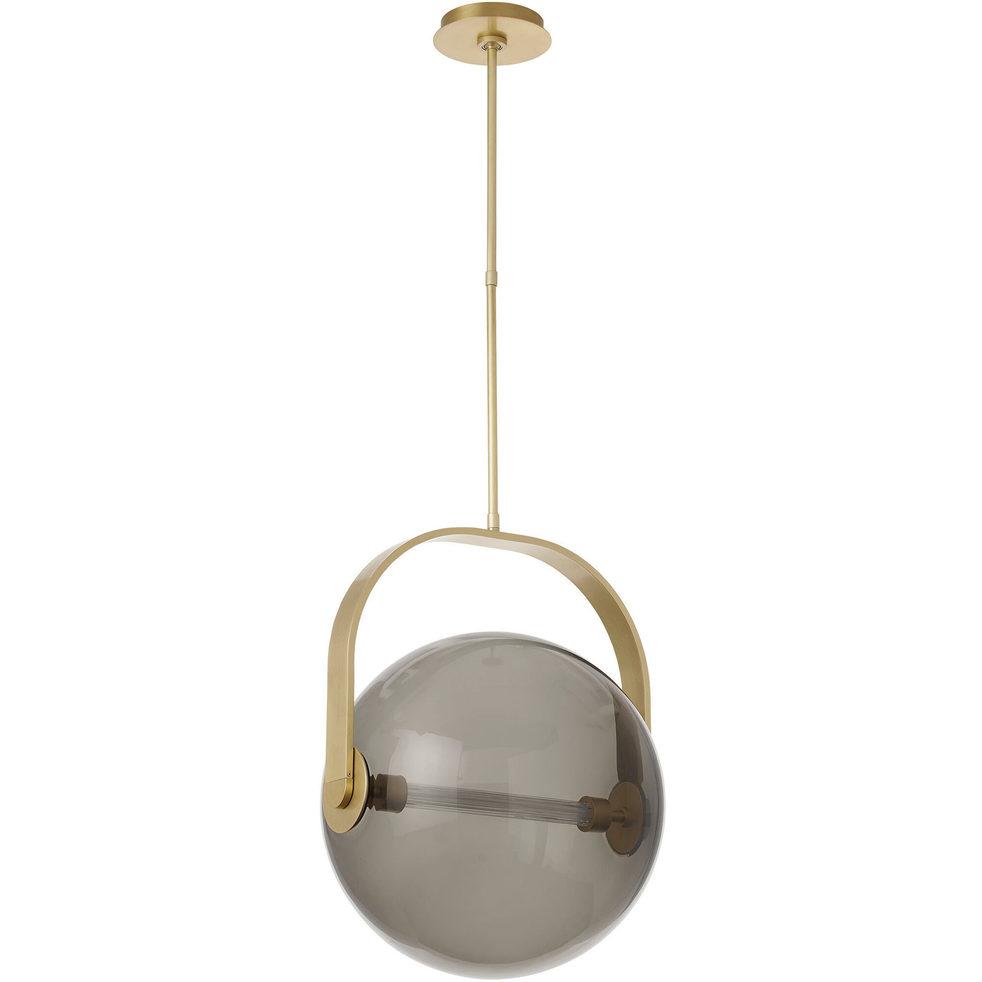 Sean Lavin Fues Line-Voltage Pendant Ceiling Light in Transparent Smoke Glass