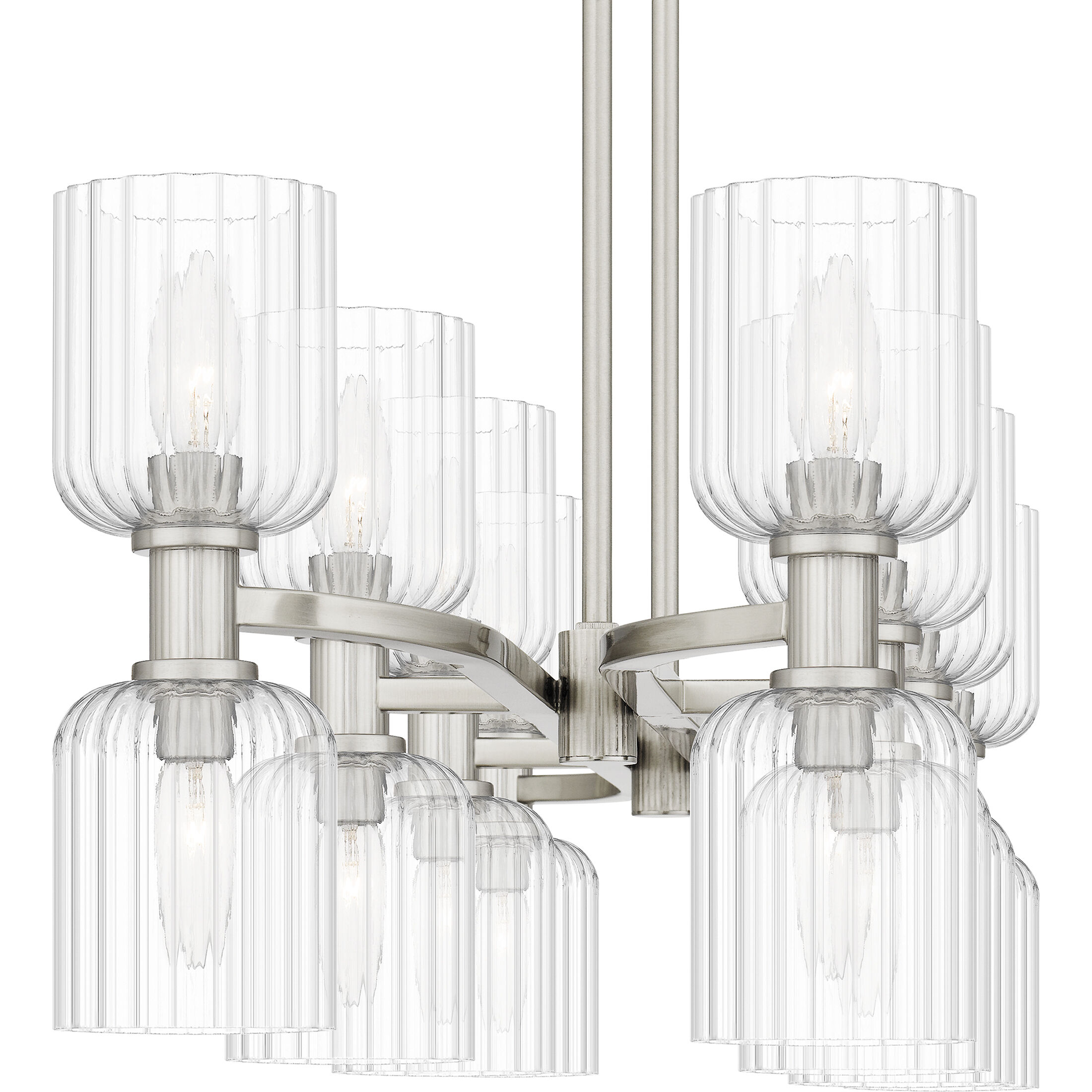 Ramada 16 Light 46 inch Brushed Nickel Island Light Ceiling Light, Large