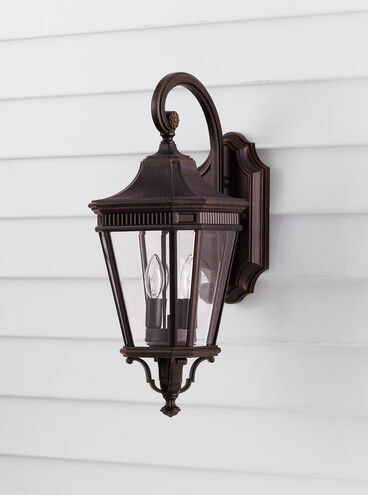 Quade 2 Light 20.5 inch Grecian Bronze Outdoor Wall Sconce