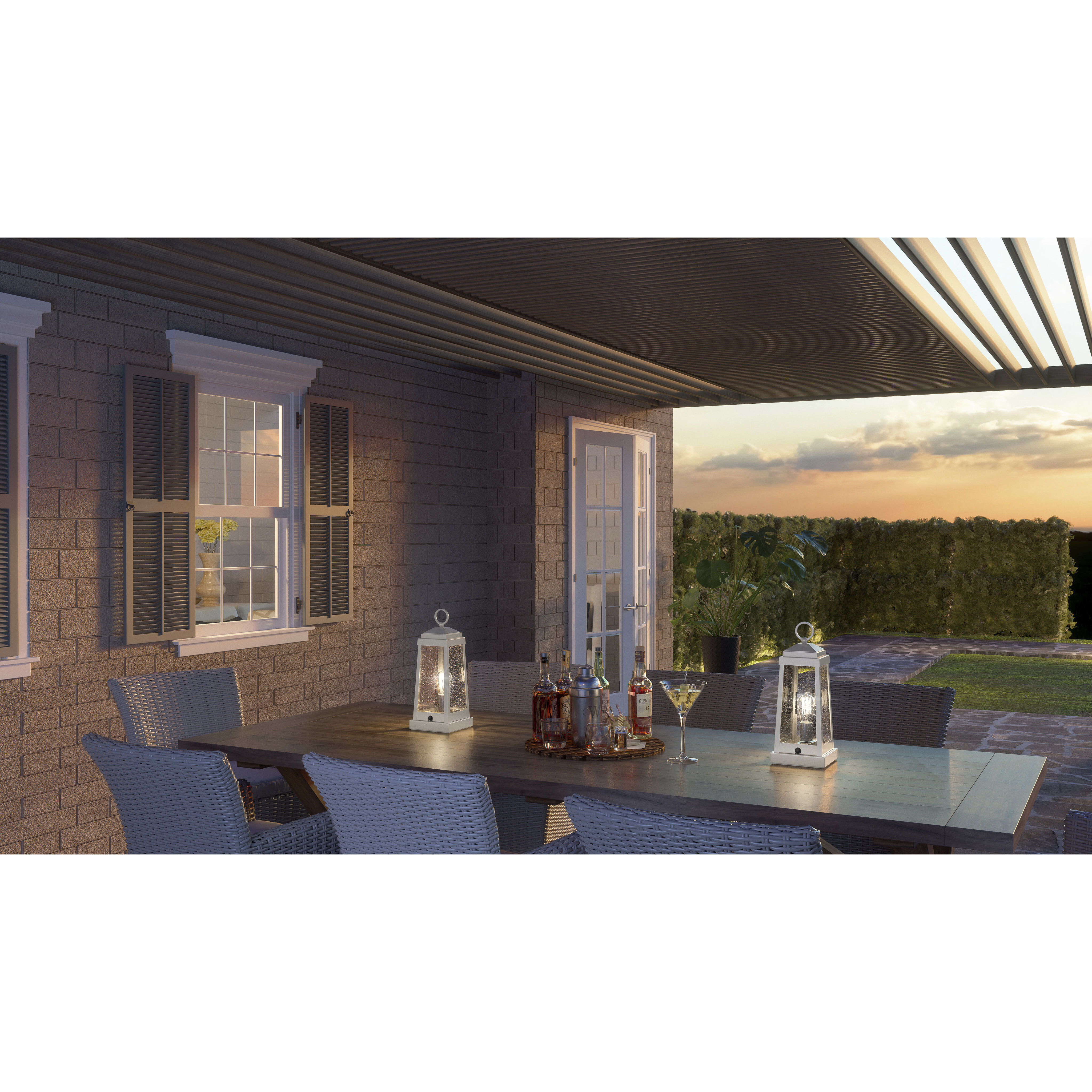 Ravenel 17 inch 100.00 watt Stainless Steel Outdoor Table Lamp