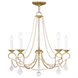 Pennington 5 Light 25 inch Polished Brass Chandelier Ceiling Light