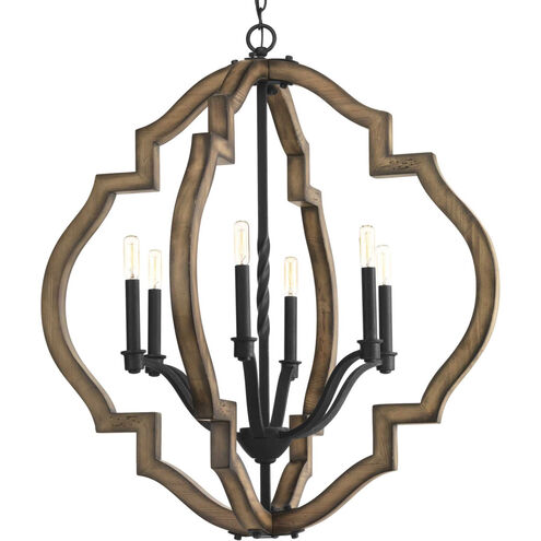 Spicewood 6 Light 30 inch Gilded Iron Chandelier Ceiling Light, Design Series