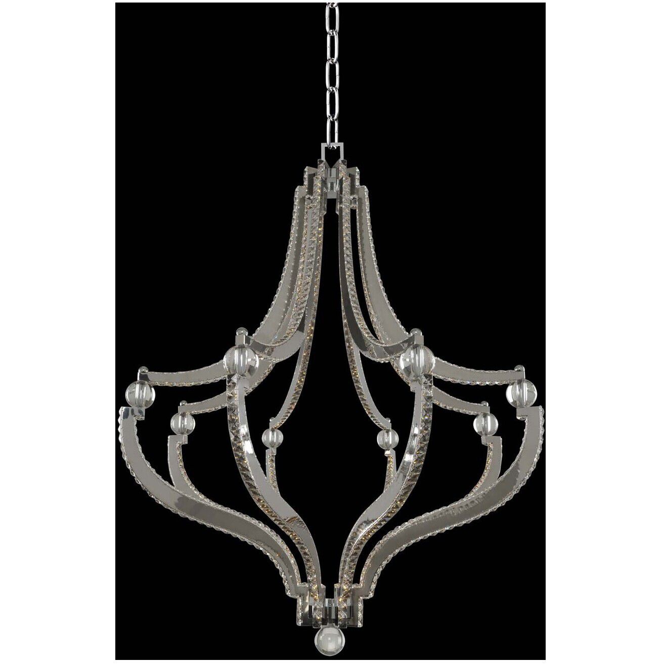 Cambria LED 36 inch Chrome Pendant Ceiling Light
