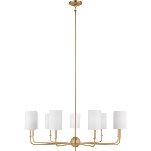 Foxdale 9 Light 36 inch Satin Brass Chandelier Ceiling Light