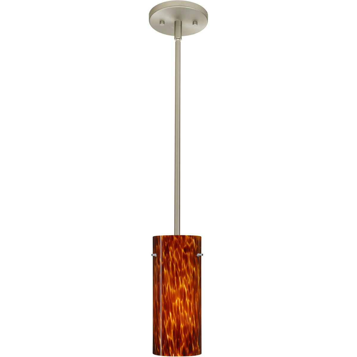 Stilo 10 1 Light Satin Nickel Stem Pendant Ceiling Light