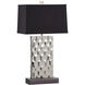 Hammered Honeycomb 23.5 inch 100.00 watt Silver Table Lamp Portable Light