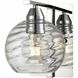 Tropea 1 Light Chrome Sconce Wall Light