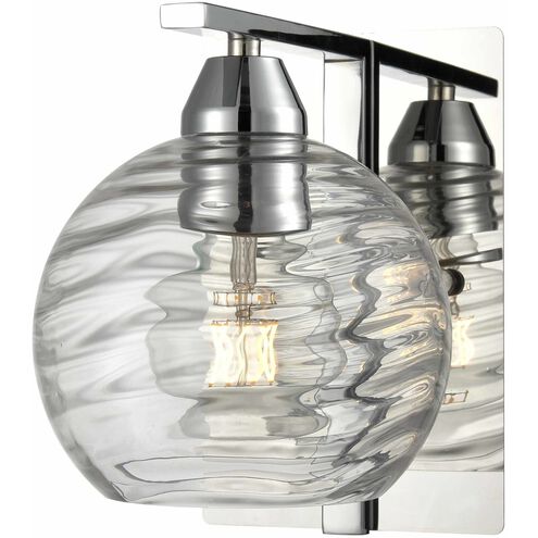 Tropea 1 Light Chrome Sconce Wall Light