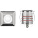 Inground Recessed Light 12 4 watt Stainless Steel Path Indicator Light in 2700K Warm LED, WAC Landscape