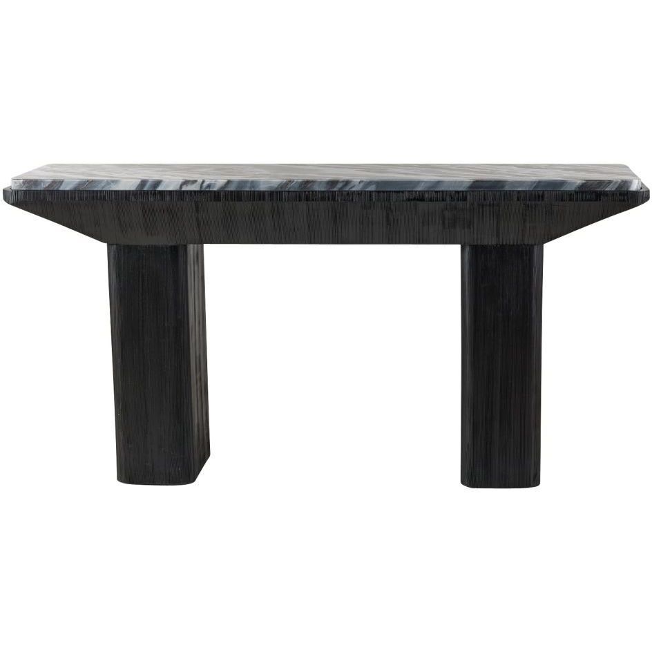 Elio 69.5 X 17.5 inch Galaxy Marble and Ebony Mango Wood Console