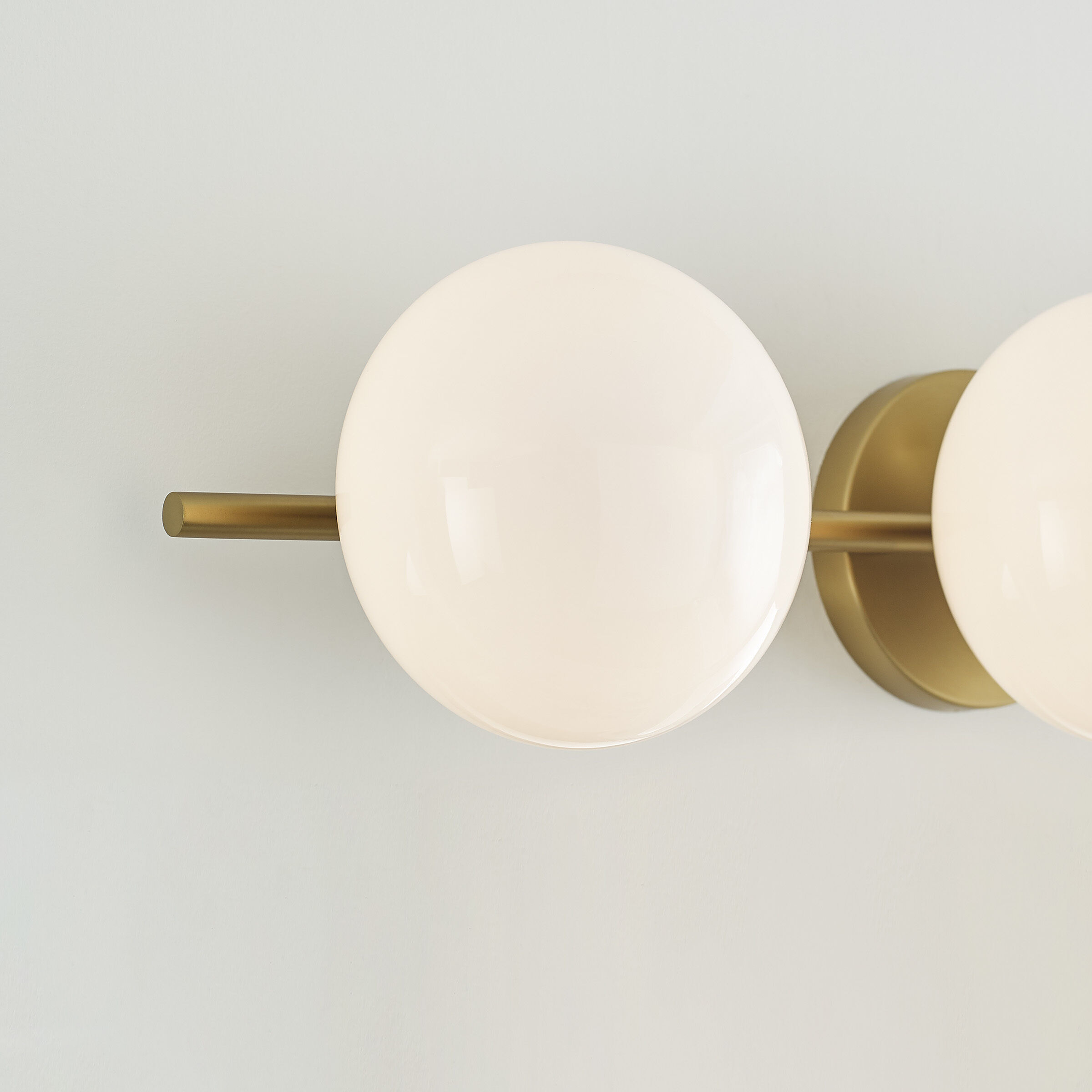 ED Ellen DeGeneres Lune 3 Light 27.38 inch Burnished Brass Vanity Light Wall Light