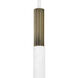 Ziggy 1 Light 12 inch Chalk White with Heritage Brass Indoor Pendant Ceiling Light