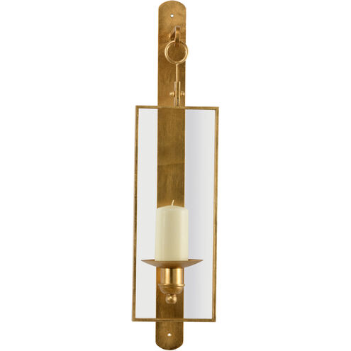 Pam Cain 7 inch Gold Leaf/Clear Sconce Wall Light