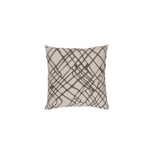 Somerset 20 X 20 inch Camel and White Throw Pillow