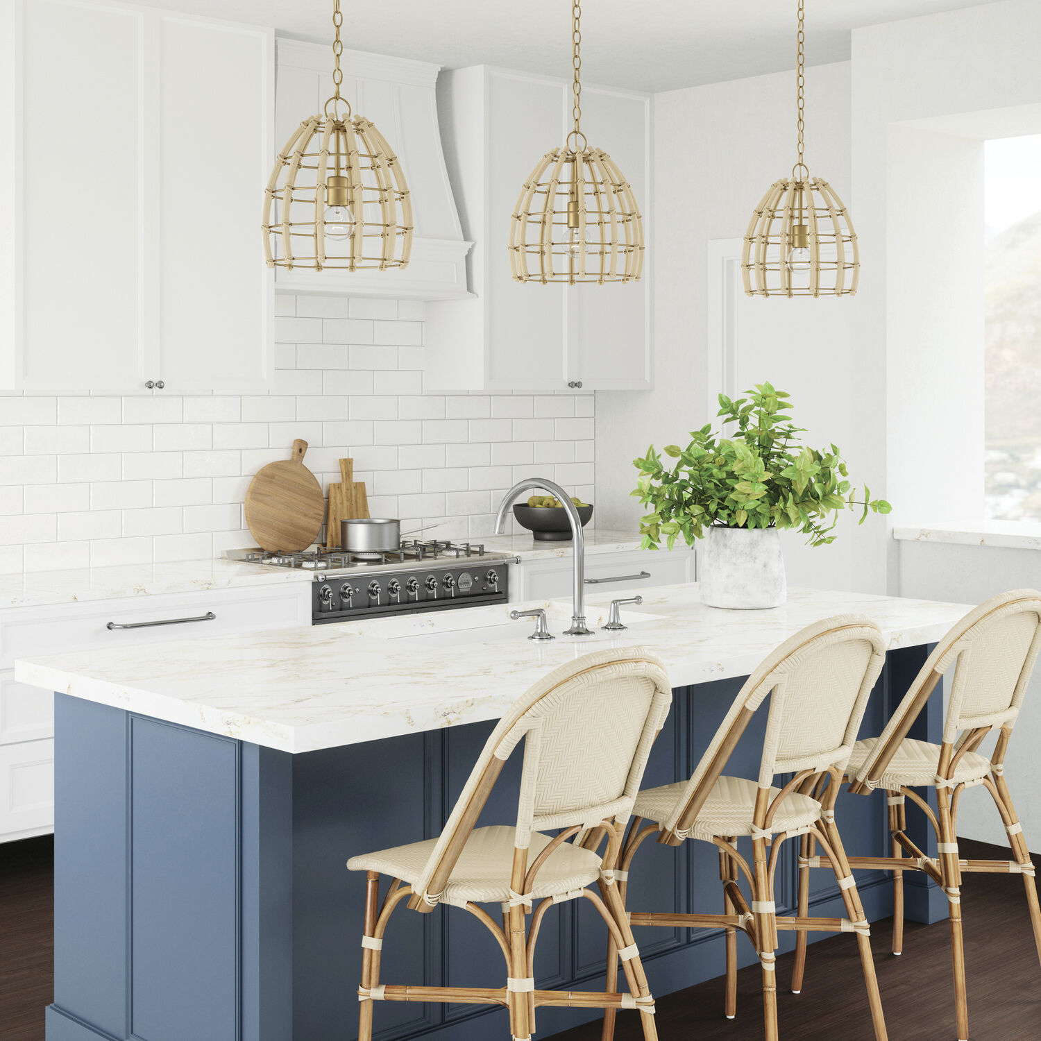 Wren 1 Light 12 inch Matte Brass Pendant Ceiling Light