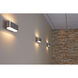 Eclipse 1 Light 11.9 inch Black outer / Gold inner ADA LED Wall Sconce Wall Light in Black/Gold