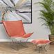 Pana 40 inch Terracotta Puff Rocker Ottoman