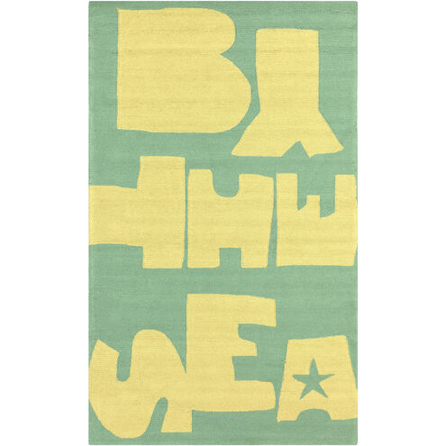 Rain 144 X 108 inch Bright Yellow, Teal Rug