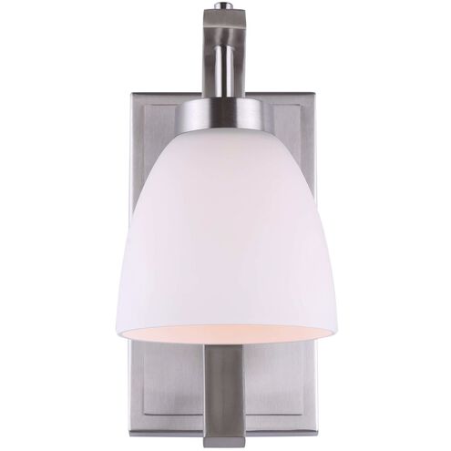 Mack 1 Light 7 inch Brushed Nickel Vanity Light Wall Light