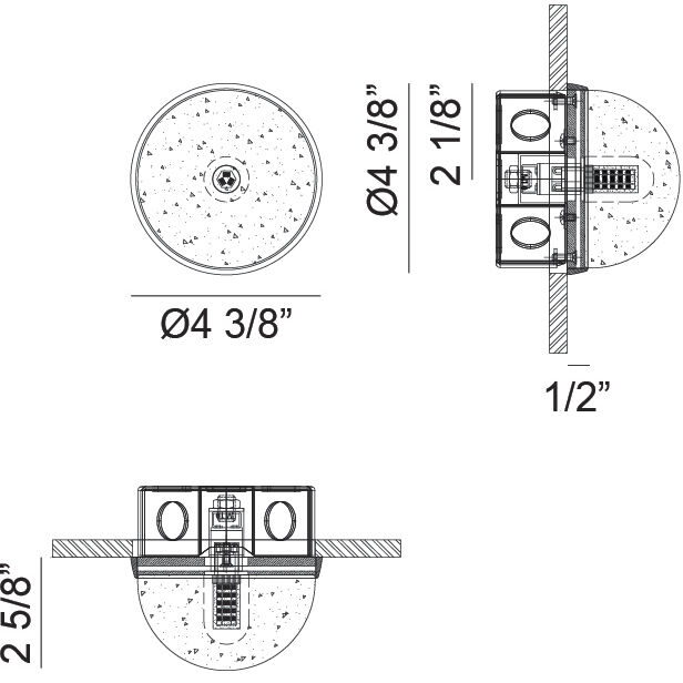 Misty Wall Sconce Wall Light in Matte Black