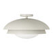 Jensen 1 Light 17.75 inch Taupe Semi-Flush Mount Ceiling Light