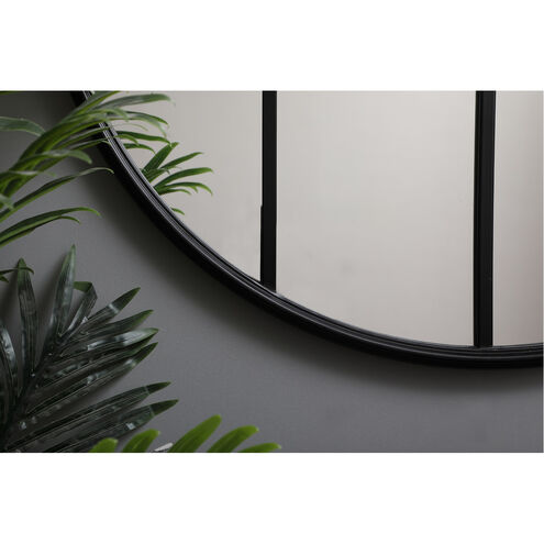 Motif 32 X 32 inch Black Wall Mirror