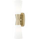 Emrys 2 Light 4.5 inch Modern Gold Wall Sconce Wall Light