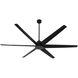 Spree 84 inch Matte Black Patio Fan