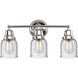 Aditi Small Bell 3 Light 21 inch Polished Chrome Bath Vanity Light Wall Light, Aditi