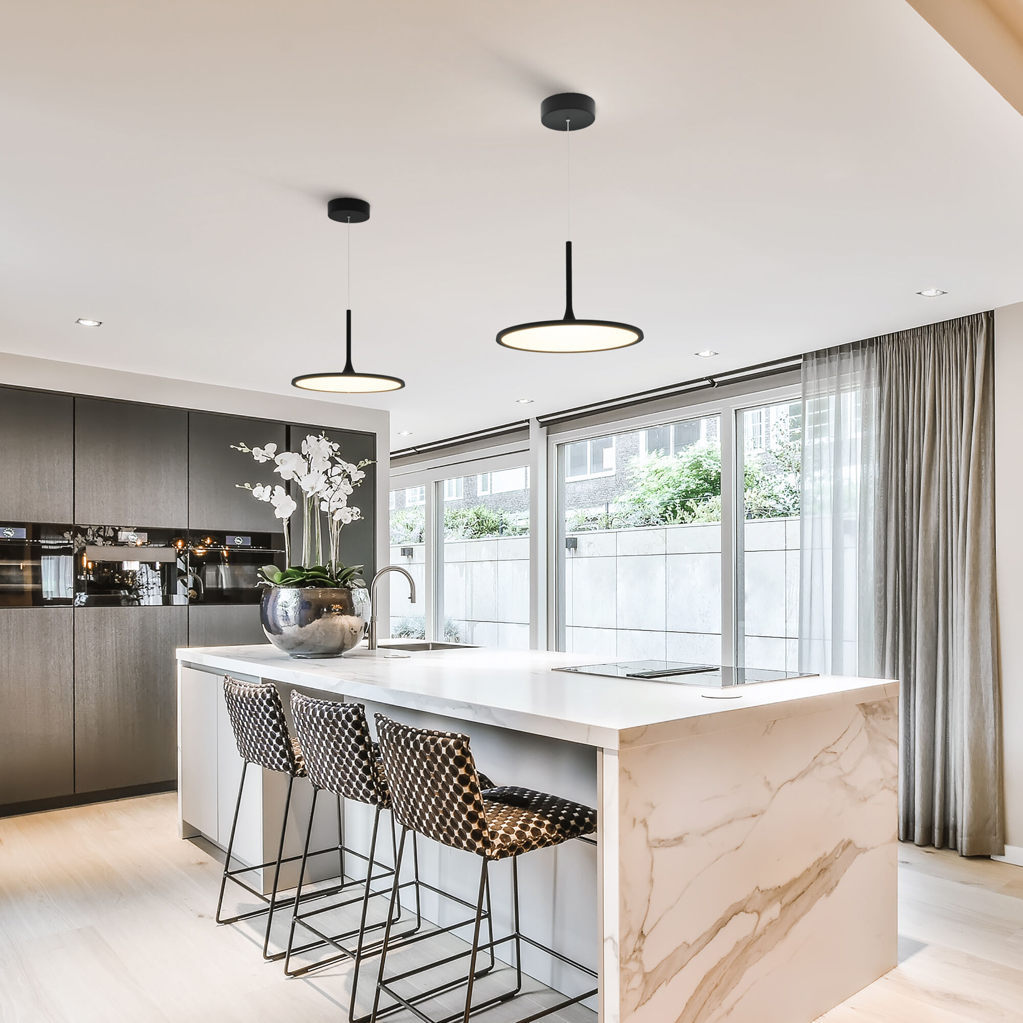 Salm 17.25 inch Black Pendant/Chandelier Ceiling Light