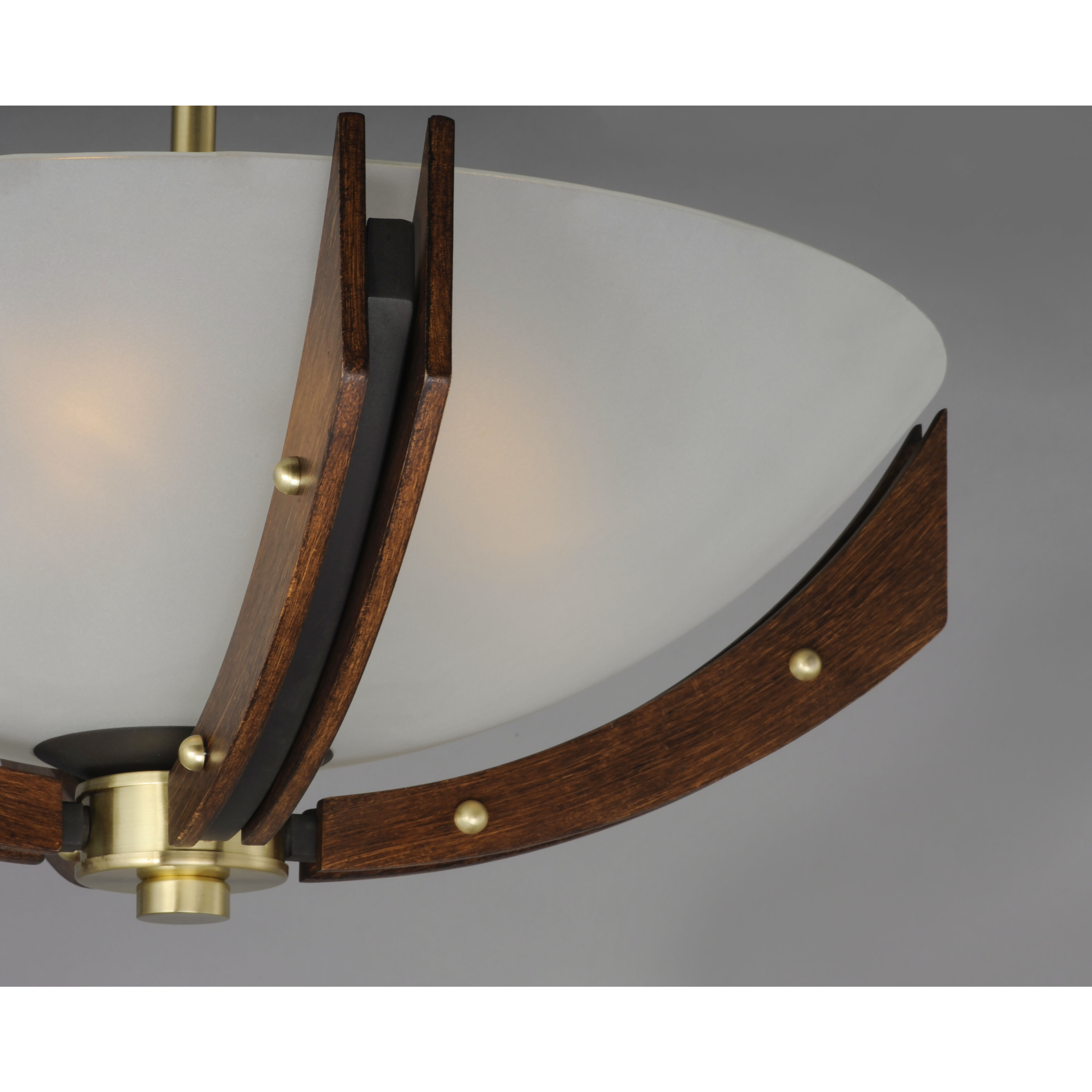 Merge 4 Light 21.75 inch Bronze/Antique Pecan Semi-Flush Mount Ceiling Light